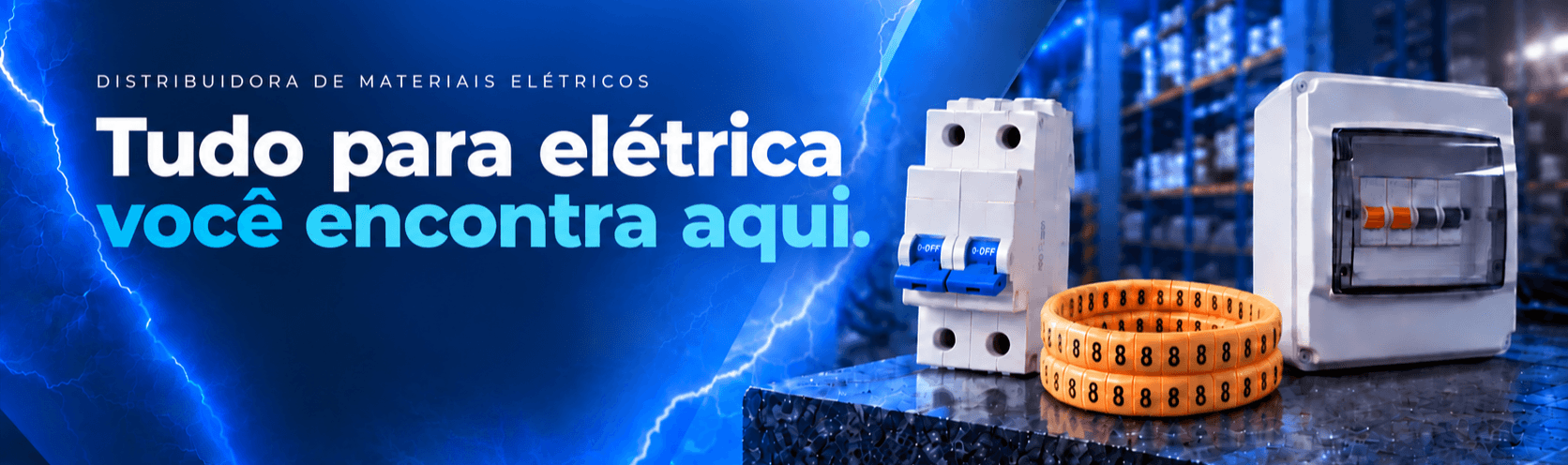 Distribuidora de materiais elétricos. Tudo para elétrica você encontra aqui.